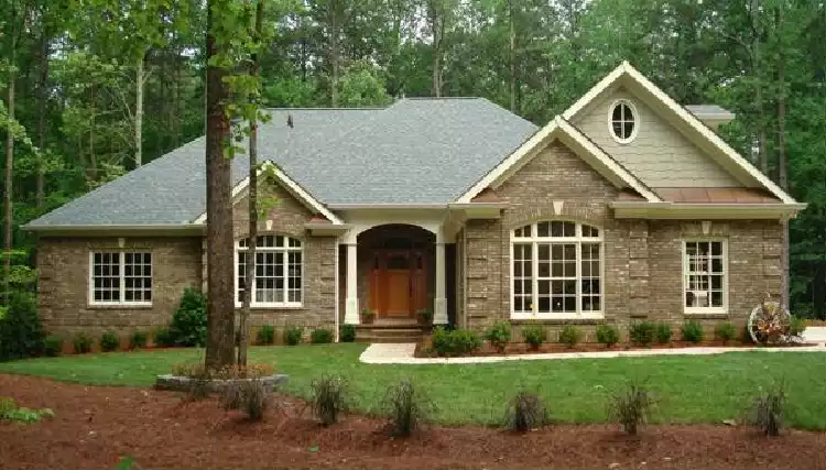 image of single story traditional house plan 6248